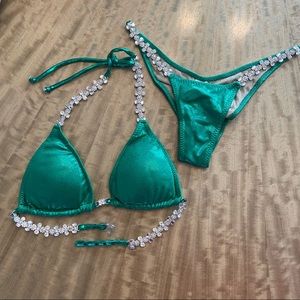 Ravish Sands Emerald Green Competition Bikini - Small